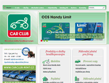 Tablet Screenshot of carclub.cz